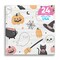 Big Dot of Happiness Pastel Halloween Party Napkins, Pink Pumpkin Birthday Party Decor, White 3-Ply Paper Beverage Napkins - 24 Count
